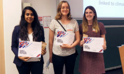 Poster session winners – REACT students awarded top three